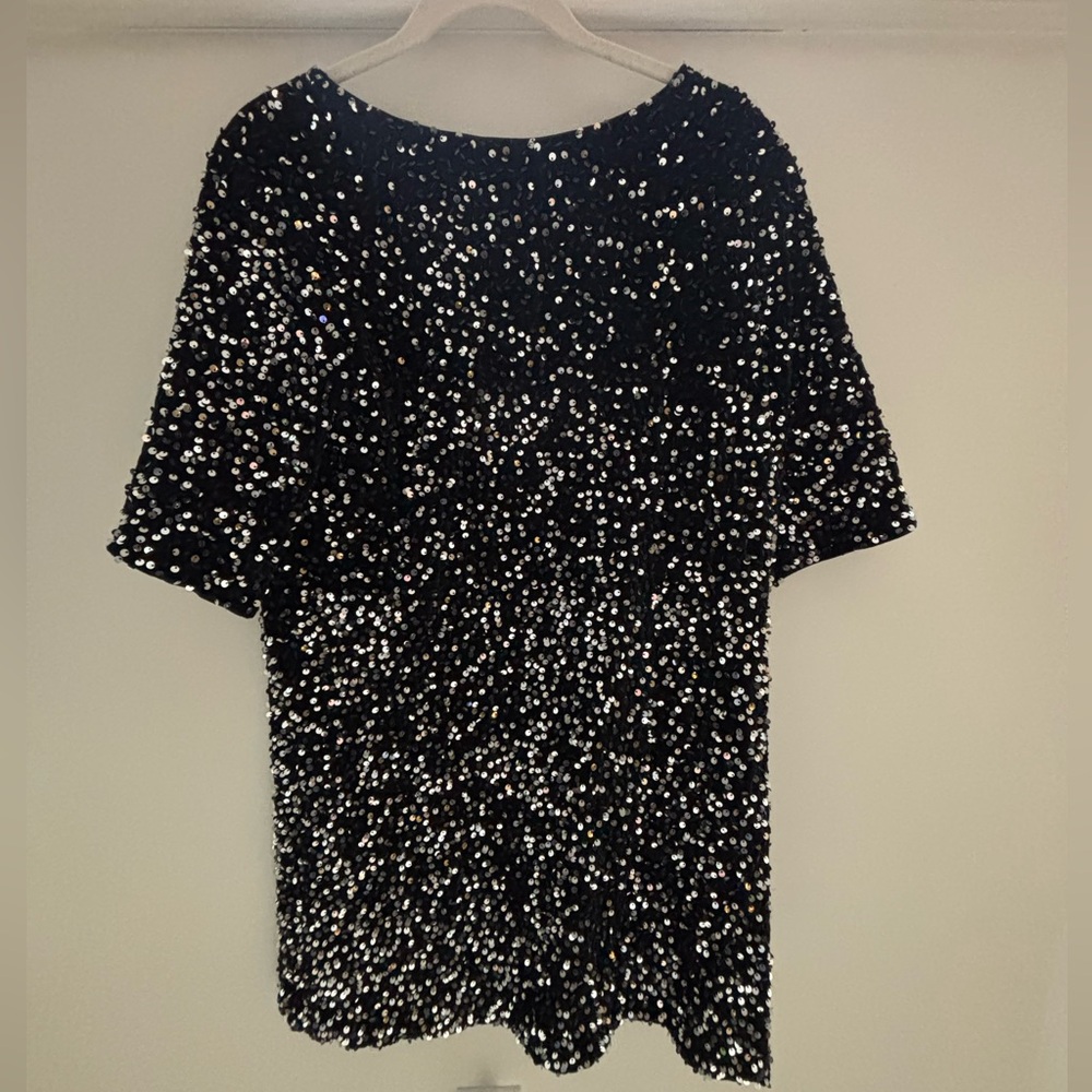 Sequin shift dress